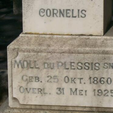 PLESSIS Cornelis Moll, du 1860-1925 &amp; Maria Cecilia ENSLIN 1865-1921 