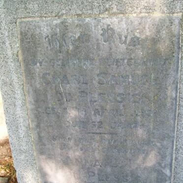 PLESSIS Charl Samuel, du -1931 &amp; Anna C.F. DU TOIT 1890-1937