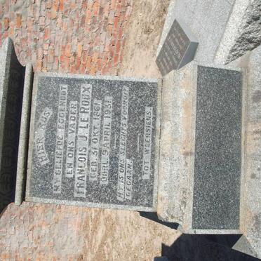 ROUX Francois J., Le 1861-1931 &amp; Jacoba H.H. HAMMAN 1870-1940