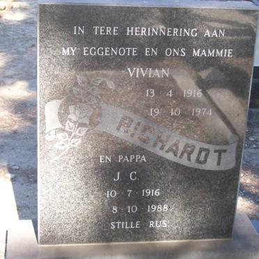 RICHARD J.C. 1916-1988 &amp; Vivian 1916-1974