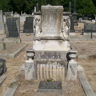 ROUX le :: DE VILLIERS  :: CRESSWELL :: MALHERBE