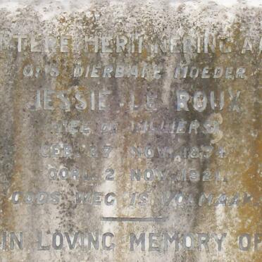 ROUX Jessie, le nee DE VILLIERS 1874-1921