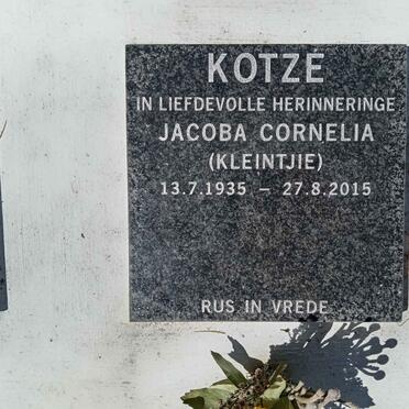 KOTZE Jacoba Cornelia 1935-2015
