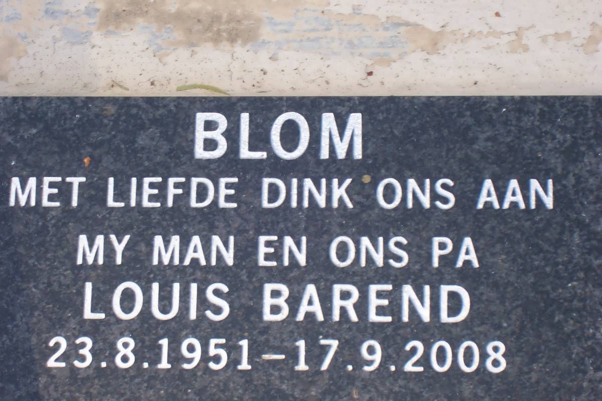 BLOM Louis Barend 1951-2008