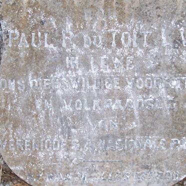 TOIT Paul P., du