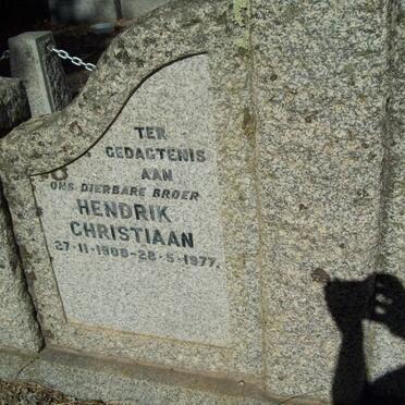 TREURNICH Hendrik Christiaan 1900-1977