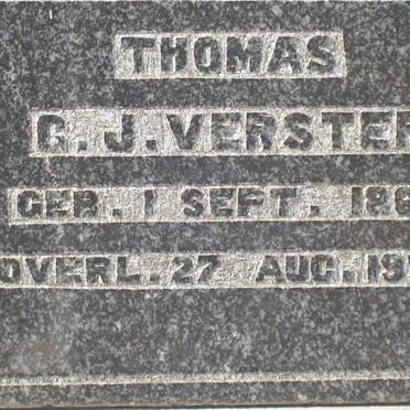 VERSTER Thomas G.J. 1863-1937