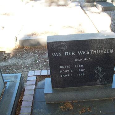 WESTHUYZEN Outie, vn der -1958 :: VAN DER WESTHUYZEN Koutie -1967 :: VAN DER WESTHUIZEN Babsie -1976