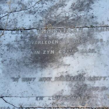 WERNICH Carel Christiaan -1888 &amp; Susanna Johanna MINNAAR 1833-1915 :: WERNICH Elizabeth 1855-1920