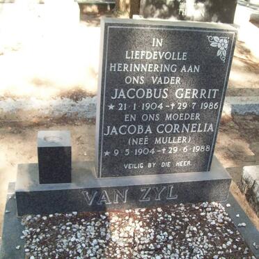 ZYL Jacobus Gerrit, van 1904-1986 &amp; Jacoba Cornelia MULLER 1904-1988