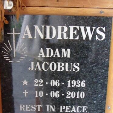 ANDREWS Adam Jacobus 1936-2010