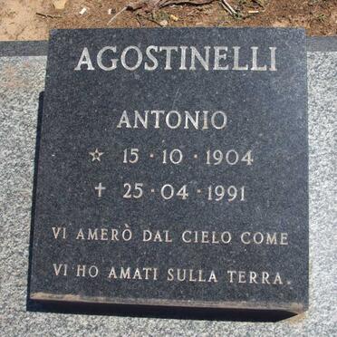 AGOSTINELLI Antonio 1904-1991 &amp; Maria 1905-1995