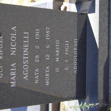 AGOSTINELLI Maria Nicola 1911-1987