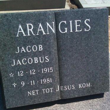 ARANGIES Jacob Jacobus 1915-1981