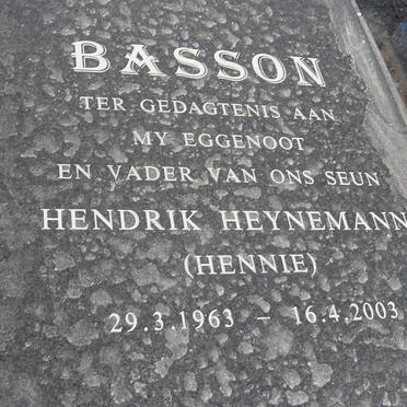 BASSON Hendrik Heynemann 1963-2003