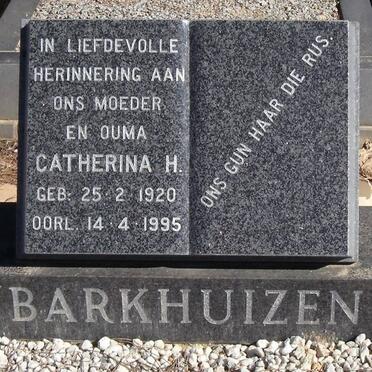 BARKHUIZEN Catherina H. 1920-1995