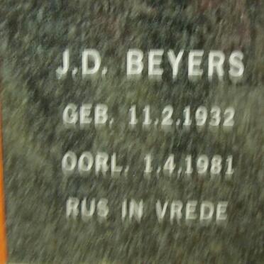 BEYERS J.D. 1932-1981