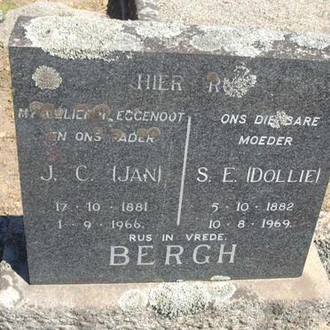 BERGH J.C. 1881-1966 &amp; S.E. 1882-1969