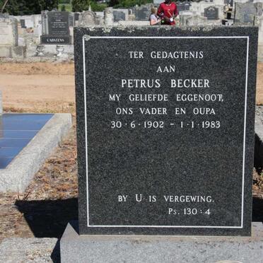 BECKER Petrus 1902-1983 &amp; Fanny MARE 1909-1946