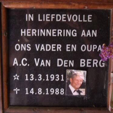 BERG A.C., van den 1931-1988
