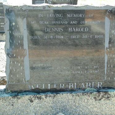 BLABER Dennis Harold, Weller 1918-1966