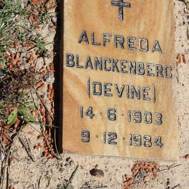 BLANCKENBERG Alfreda 1903-1984
