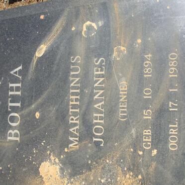 BOTHA Marthinus Johannes 1894-1980