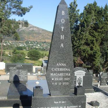 BOTHA Anna Caterhina Magaretha 1925-2001