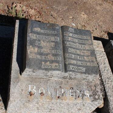 BONTHUYS Barend W. 1895-1971 &amp; Cornelia S. SMIT 1898-1947