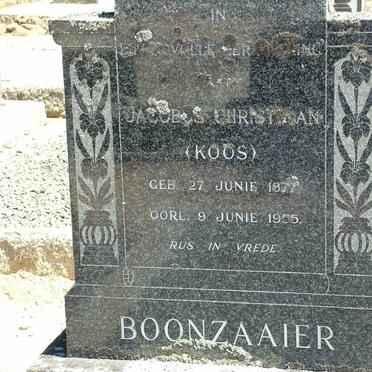 BOONZAAIER Jacob Christiaan 1877-1955