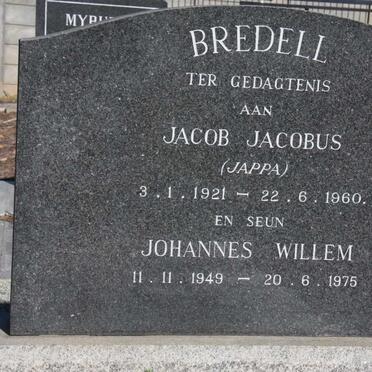 BREDELL Jacob Jacobus 1921-1960 :: BREDELL Johannes Willem 1949-1975