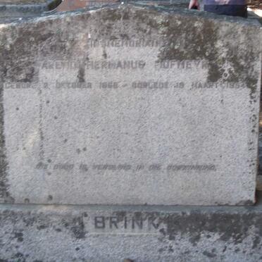 BRINK Arend Hermanus Hofmeyr 1868-1954