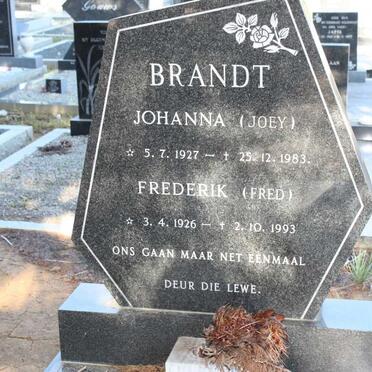 BRANDT Frederik 1926-1993 &amp; Johanna 1927-1983