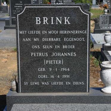 BRINK Petrus Johannes 1964-1991