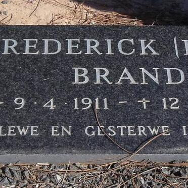 BRAND Frederick 1911-1989