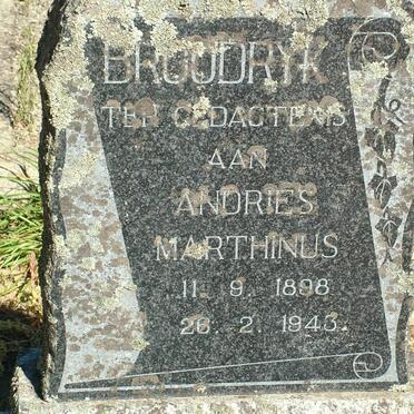 BROODRYK Andries Marthinus 1898-1943