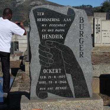 BURGER Hendrik Ockert 1925-1960