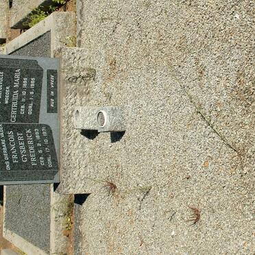 BYLEVELD Francois Gysbert Frederick 1893-1971 &amp; Gertruida Maria 1895-1965