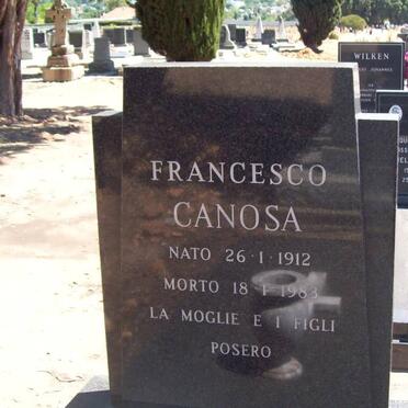 CANOSA Francesco 1912-1983