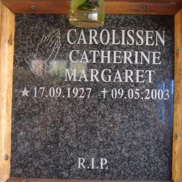CAROLISSEN Catherine Margaret 1927-2003