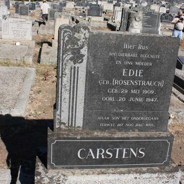 CARSTENS Edie nee ROSENSTRAUCH 1909-1947