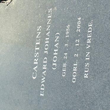 CARSTENS Edward Johannes 1956-2004