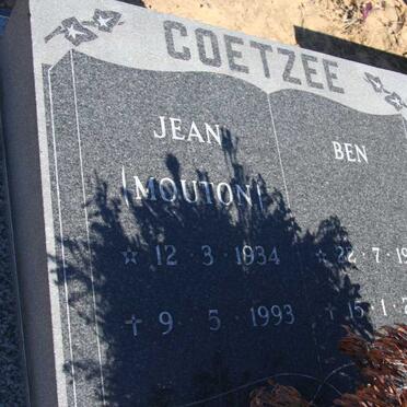COETZEE Ben 1928-2009 &amp; Jean MOUTON 1934-1993