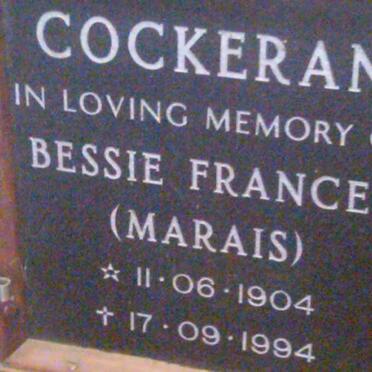 COCKERAN Bessie Frances nee MARIAS 1904-1994