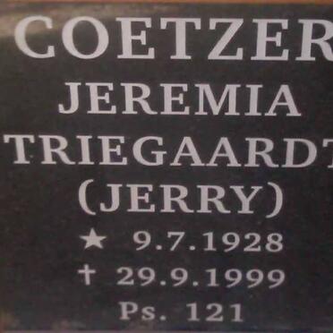 COETZER Jeremia Triegaardt 1928-1999