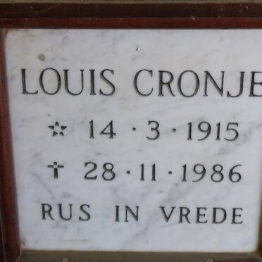 CRONJE Louis 1915-1986