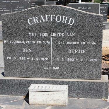 CRAFFORD Ben 1892-1972 &amp; Bertie 1893-1976