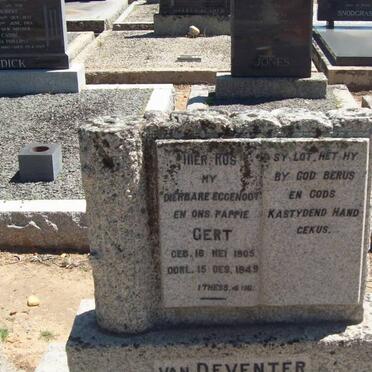 DEVENTER Gert, van 1905-1949