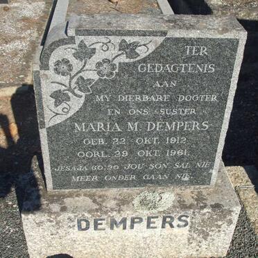 DEMPERS Maria M. 1912-1961