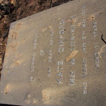 DIFFORD Kate nee VAN LIER-KU? -1???